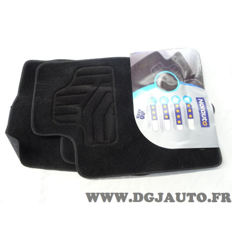 Ensemble 4 tapis de sol sur mesure avant + arriere Norauto 2195676 pour renault clio 2 II de 2000 à 2005 
