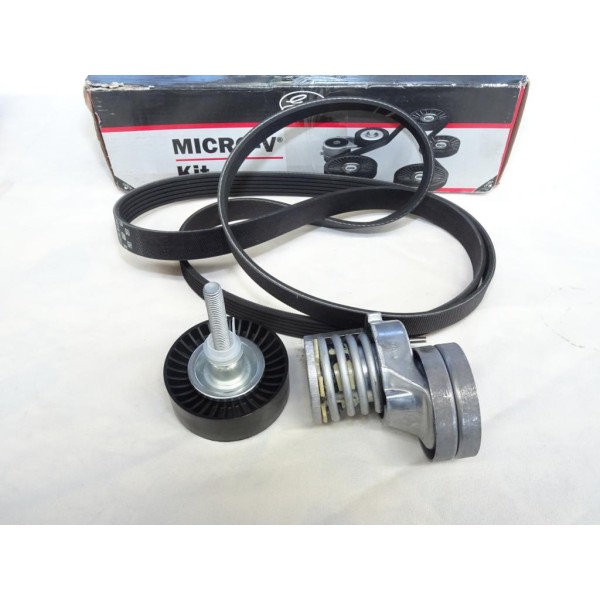 Kit galet tendeur + enrouleur + courroie accessoire 6PK1735 Gates K076PK1735 pour audi A1 A3 seat ibiza 3 4 III IV altea cordoba