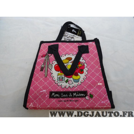 Sac isotherme rose Zigoniric 764419 Mon sac à miam 