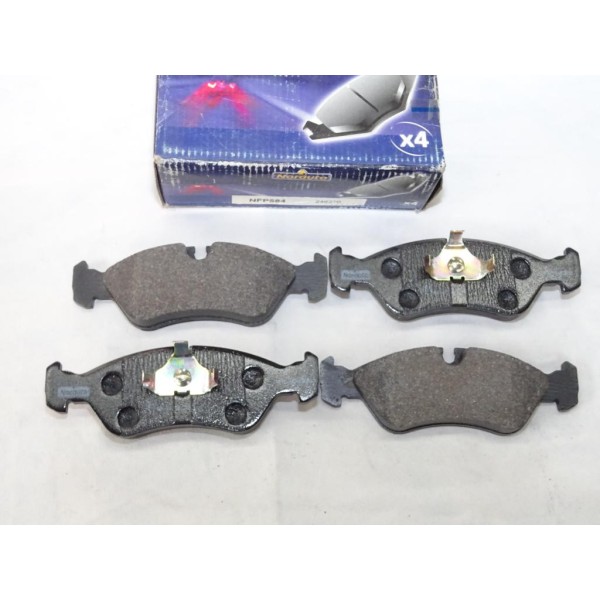 Jeu 4 plaquettes de frein avant montage teves Norauto NFP584 pour opel astra F vectra A calibra kadett E omega A daewoo chevrole