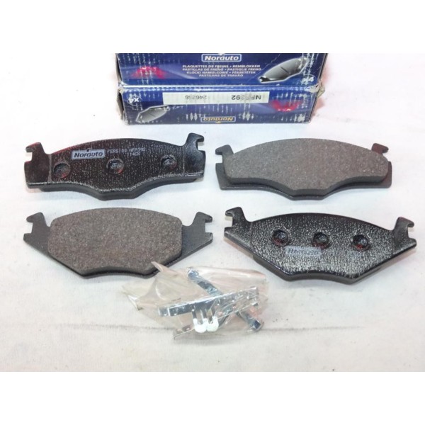 Jeu 4 plaquettes de frein avant montage kelsey Norauto NFP392 pour seat cordoba 1 ibiza 2 II volkswagen golf 1 2 I II jetta 1 2 