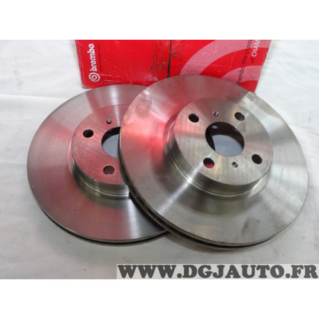 Paire disques de frein avant ventilé 275mm diametre Brembo 09A53510 09.A535.10 pour toyota yaris 2 3 II III XP9 XP13 corolla E15