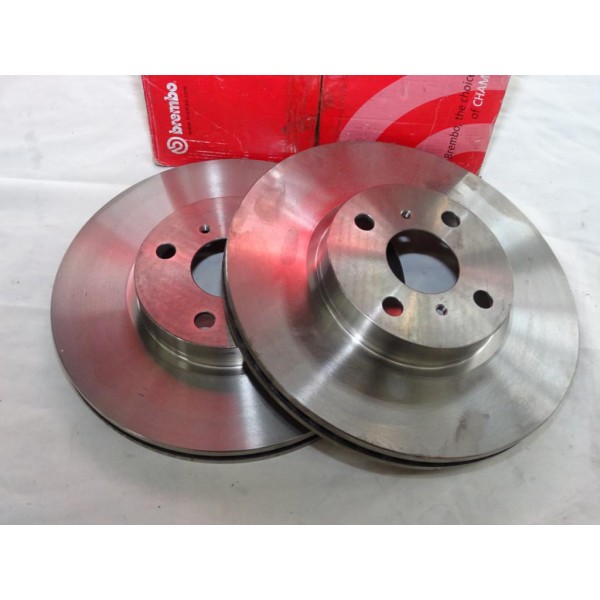 Paire disques de frein avant ventilé 275mm diametre Brembo 09A53510 09.A535.10 pour toyota yaris 2 3 II III XP9 XP13 corolla E15