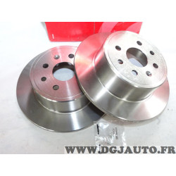 Paire disques de frein arriere plein 270mm diametre Brembo 08701410 pour opel vectra B 