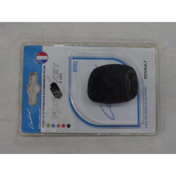Housse noire coque de clé télécommande 1 bouton Cadox 790005N S-REN10S pour renault master dacia 