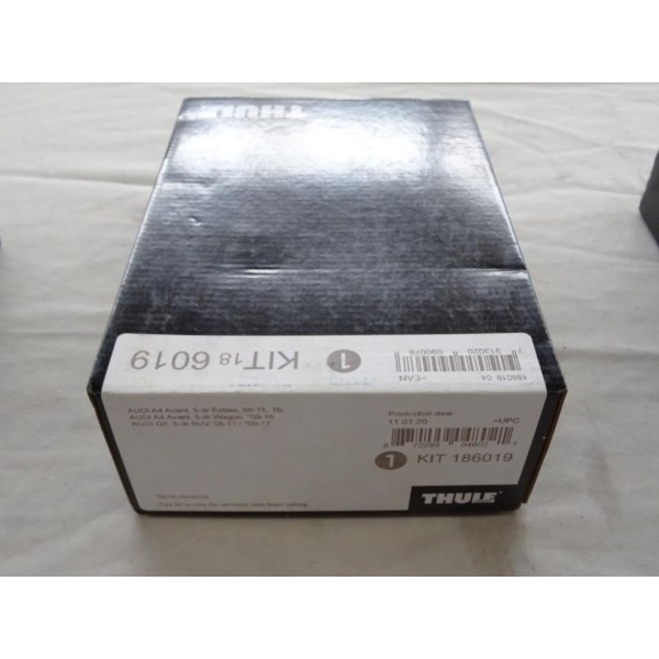 Kit pieds fixation barre de toit Thule 186019 KIT186019 pour audi A4 partir de 2008 Q5 de 2008 à 2017 