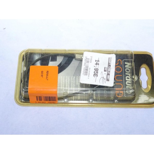 Cable adaptateur antenne ISO 90 Norauto 70.38NO pour renault 