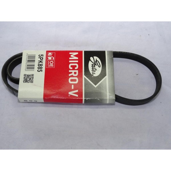 Courroie d'accessoire micro-V Gates 5PK885 pour volvo 340 360 fiat croma fiorino uno ford mondeo 1 2 I II fiesta 4 IV lancia the