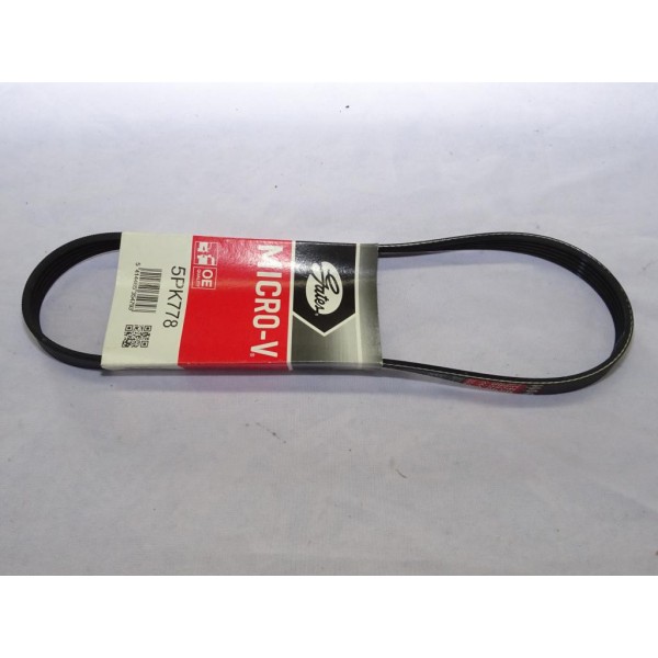 Courroie accessoire micro-V Gates 5PK778 pour alfa romeo mito citroen AX saxo ZX fiat 500 500L panda 3 III punto evo lancia ypsi