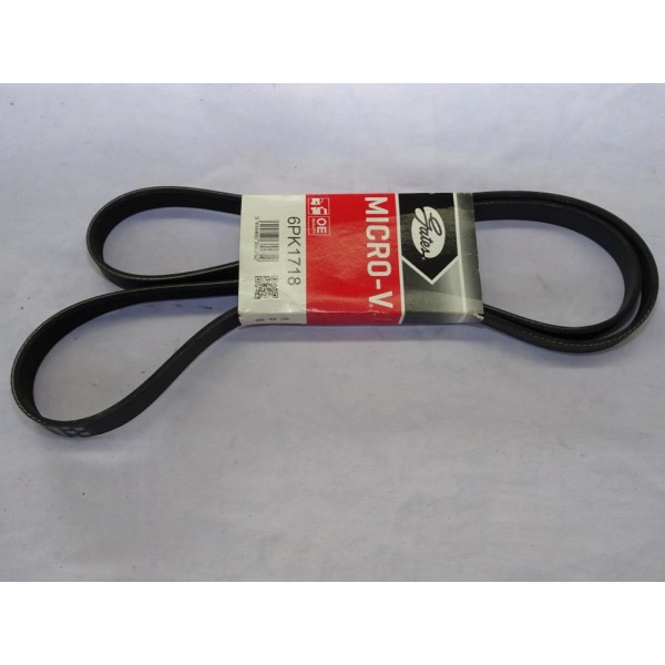 Courroie accessoire micro-V Gates 6PK1718 pour chevrolet cruze dodge caliber ford mondeo 1 2 I II focus tourneo connect transit 