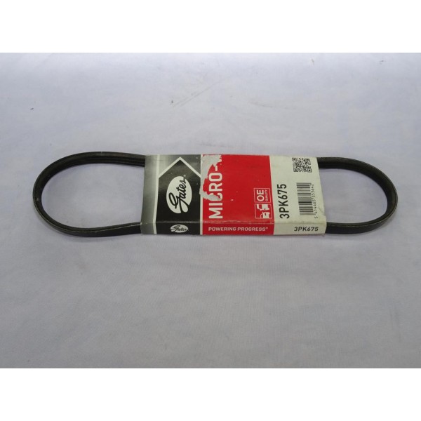 Courroie accessoire micro-V Gates 3PK675 pour autobianchi Y10 fiat uno ford escort 5 fiesta 3 III orion hyundai coupé elantra ti