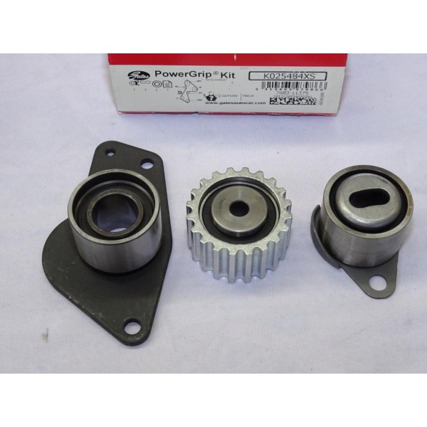 Jeu galets tendeur + 2 enrouleurs (courroie non incluse) Gates K025484XS pour renault clio 1 2 I II express kangoo 1 express dac