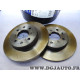 Paire disques de frein avant 262mm diametre plein Norauto NDF0841 pour MG ZR rover 214 216 220 25 414 420 45 streetwise