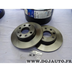 Paire disques frein avant 236mm diametre plein Norauto NDF6193 pour opel ascona C astra F corsa A B kadett D E vectra A 