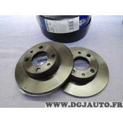 Paire disques de frein avant 227mm diametre plein Norauto NDF5812 pour fiat 127 128 131 850 900 argenta ritmo regata panda 1 uno