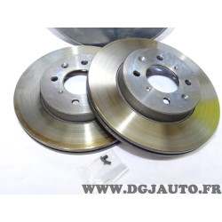 Paire disques de frein avant 262mm diametre ventilé Norauto NDF0830 pour rover 214 216 218 220 414 416 418 420 dont GTI 