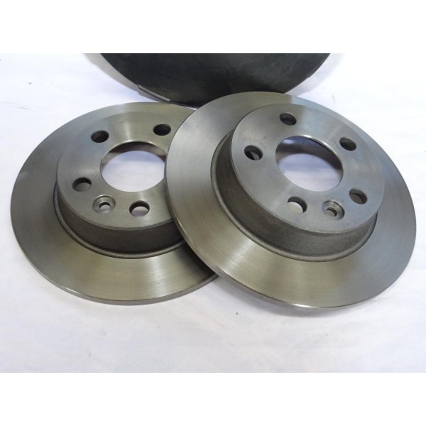 Paire disques de frein arriere 268mm diametre plein Norauto NDF1094 pour volkswagen sharan 1 ford galaxy seat alhambra 