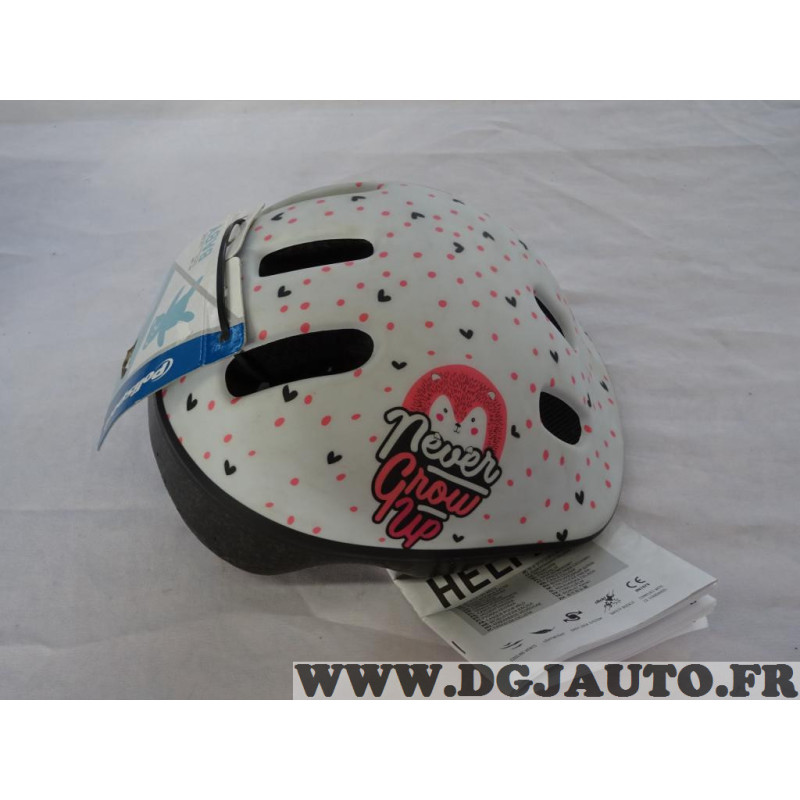 Casque de velo trottinette enfant bébé taille XXS 44-48cm Polisport  8740200048 blanc et rose, au meilleur prix 9.17 sur DGJAUTO