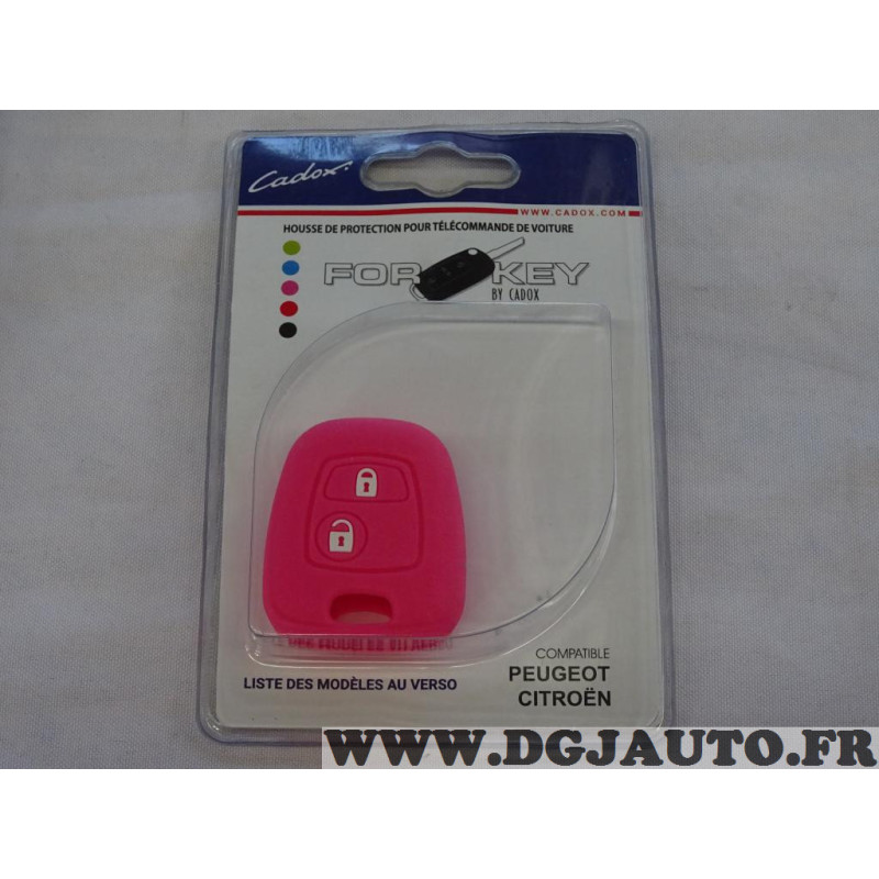 Coque clé télécommande rose 2 boutons Cadox 790003F S-PSA20S pour citroen  peugeot, au meilleur prix 2.75 sur DGJAUTO