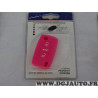 Housse rose coque de clé télécommande 3 boutons Cadox 790004F S-PSA307S pour citroen peugeot