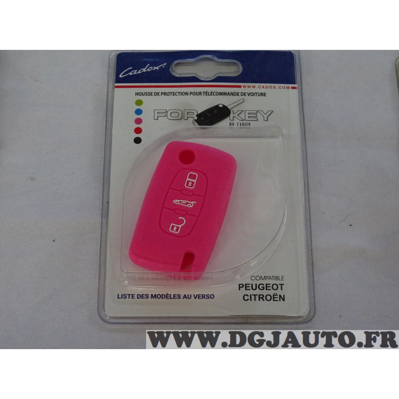 Fiat Housse de protection clé Rose 