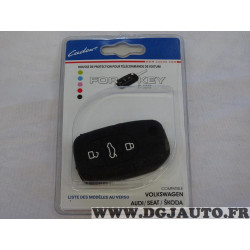 Housse étui noir coque de clé télécommande 3 boutons Cadox 790013N AUD304S pour audi volkswagen seat skoda