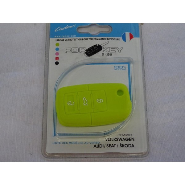 Housse étui coque de clé télécommande 3 boutons Cadox 790011V S-VW302S pour audi volkswagen seat skoda 