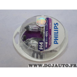Boite 2 ampoules phare projecteur type H4 Philips 39925728 12342VPS2 visionplus 