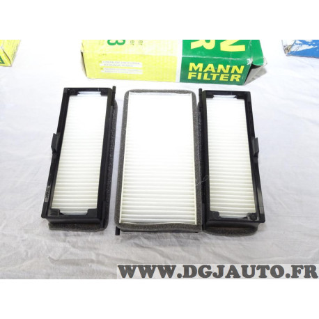 Pack 3 filtres habitacle interieur Mann filter CU19000-3 pour citroen evasion jumpy fiat ulysse scudo lancia zeta peugeot 806 ex