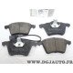 Jeu 4 plaquettes de frein avant montage teves Norauto NRP1654 pour ford galaxy 1 seat alhambra volkswagen sharan