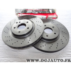 Paire disques de frein avant 330mm diametre ventilé Brembo 09A44821 pour mercedes classe C CLK SLK W203 C209 R171 