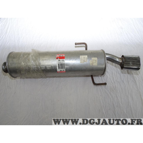 Silencieux echappement arriere sortie chrome Bosal 190235 pour peugeot 306 1.4 1.6 1.8 essence 1.9D 1.9 D diesel 