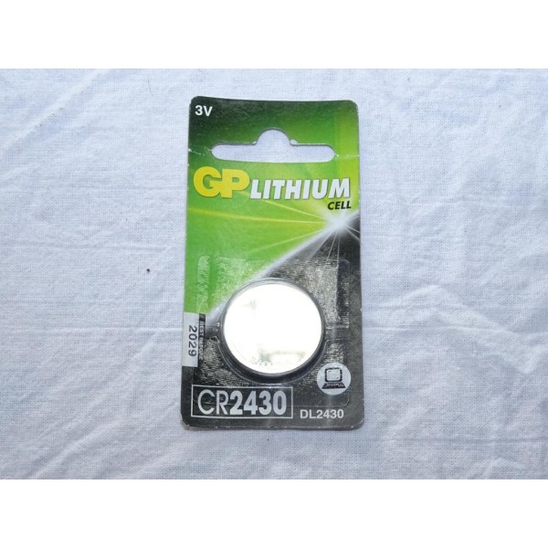 Pile bouton GP batteries DL2430 CR2430-2C1 lithium DLU2029 CR2430 3V 