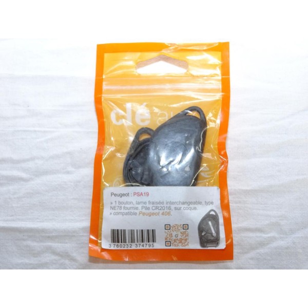 Clé télécommande vierge Clé auto PSA19 pour peugeot 406 