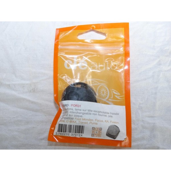 Coque clé télécommande 3 boutons (lame à tailler non incluse) Clé auto FOR31 pour ford mondeo focus ka fusion fiesta C-max cmax 
