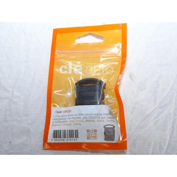 Coque clé télécommande 2 boutons (sans lame à tailler) Clé auto OPE20 pour opel corsa meriva astra vectra signum omega zafira 