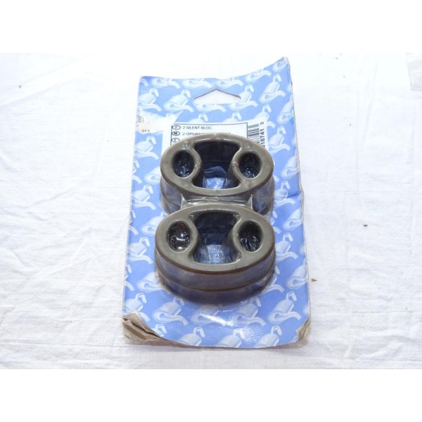 Blister 2 silents bloc fixation silencieux echappement Bosal 255041 pour opel corsa B combo B tigra A 
