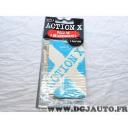 Pack de 3 desodorisants 3 parfums action X Tasotti 1905001