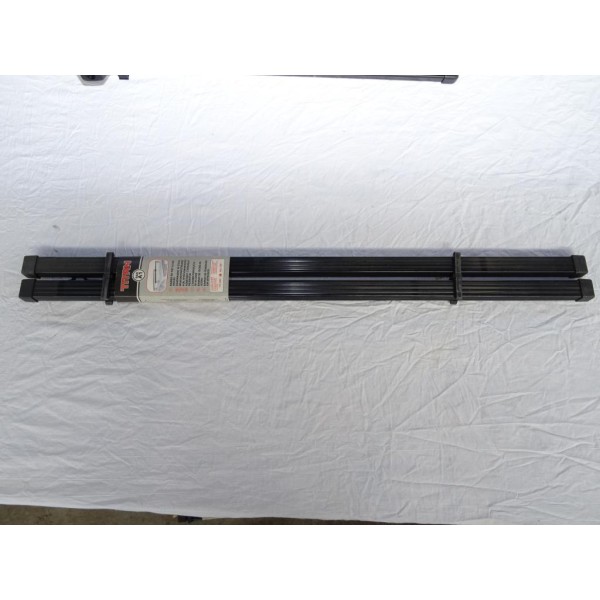 Jeu 2 barres de toit 102cm capacité 55KG A1 Titan compatible kit pied FIX600 à FIX799 Norauto 