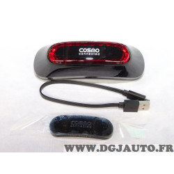 Cosmo connected noir mat (modele exposition) Cosmo CM0101002FR 2170032 pour feu de freinage connecté casque moto velo trottinett