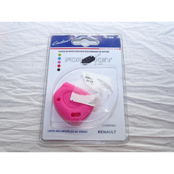 Housse étui rose coque de clé télécommande 1 bouton Cadox 790006F S-REN12S pour renault megane 1 I laguna 1 I espace 3 III 