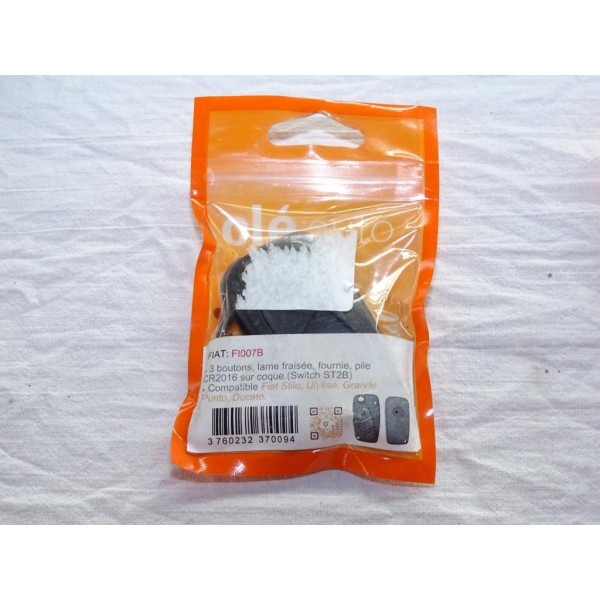 Clé télécommande 3 boutons lame vierge à tailler Clé auto FI007B pour fiat stilo ulysse grande punto ducato 