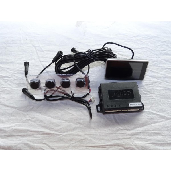 Kit INCOMPLET (contenu de la photo) radar 4 capteurs avec écran et boitier aide stationnement Valeo Beep & park 2185194 