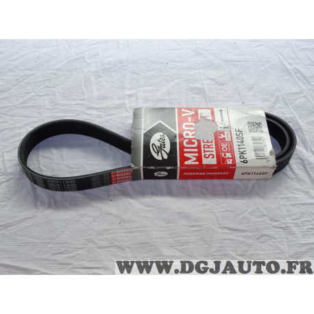 Courroie accessoire Gates 6PK1140 6PK1140SF pour audi A4 A6 Q5 fiat bravo coupé marea honda S2000 mazda CX-9 lancia lybra mitsub