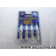Blister 4 bougies allumage Norauto N°8 pour citroen C3 C4 peugeot 206 307 1007 1.4 16V renault clio 2 3 II III kangoo modus twin