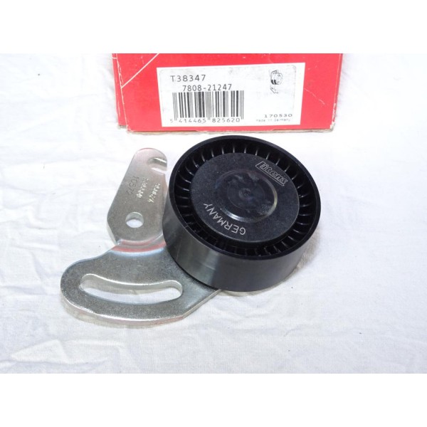 Galet tendeur courroie accessoire Gates T38347 pour renault kangoo clio 2 3 4 II III IV megane 2 II scenic 2 II modus nissan alm