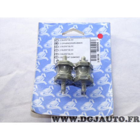 Blister 2 silents bloc fixation silencieux echappement Bosal 255627 pour renault 4 5 R4 R5 