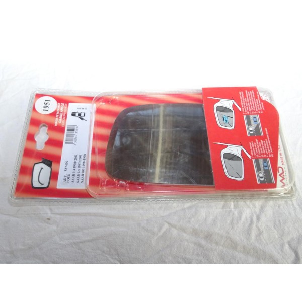 Vitre miroir glace retroviseur grand angle avant gauche MAD N°1951 537409 pour saab 93 95 9-3 9-5 900 