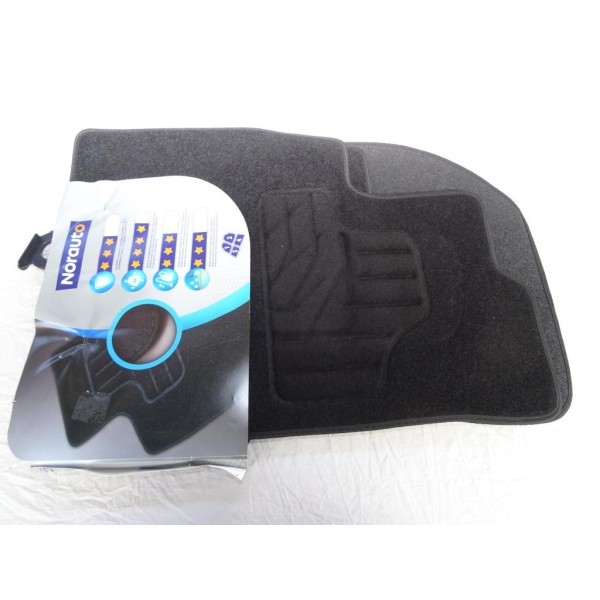 Ensemble 4 tapis de sol sur mesure avant et arriere Norauto 2195645 pour nissan micra 4 IV partir de 05/2010 