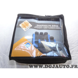 Jeu housse de siege universel noir et bleu Textile 2222063 NOS151 pour voiture 